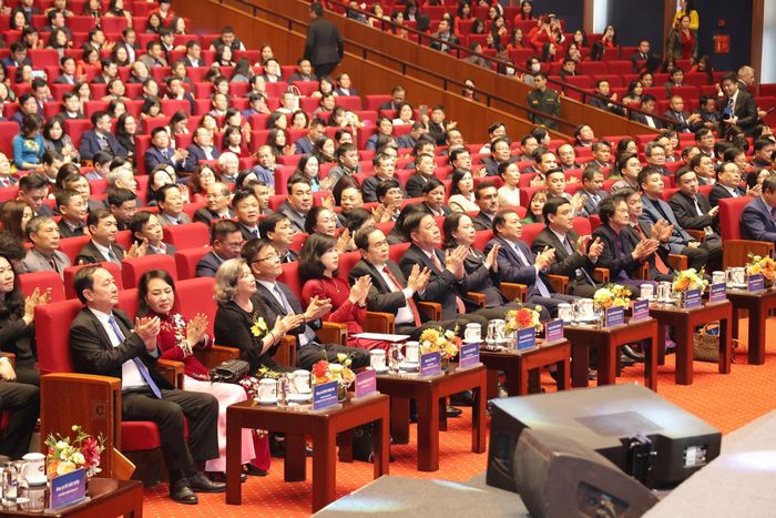 C&aacute;c đại biểu tham dự Lễ kỷ niệm 70 năm Ng&agrave;y Thầy thuốc Việt Nam 27-2. Ảnh: Trần Minh